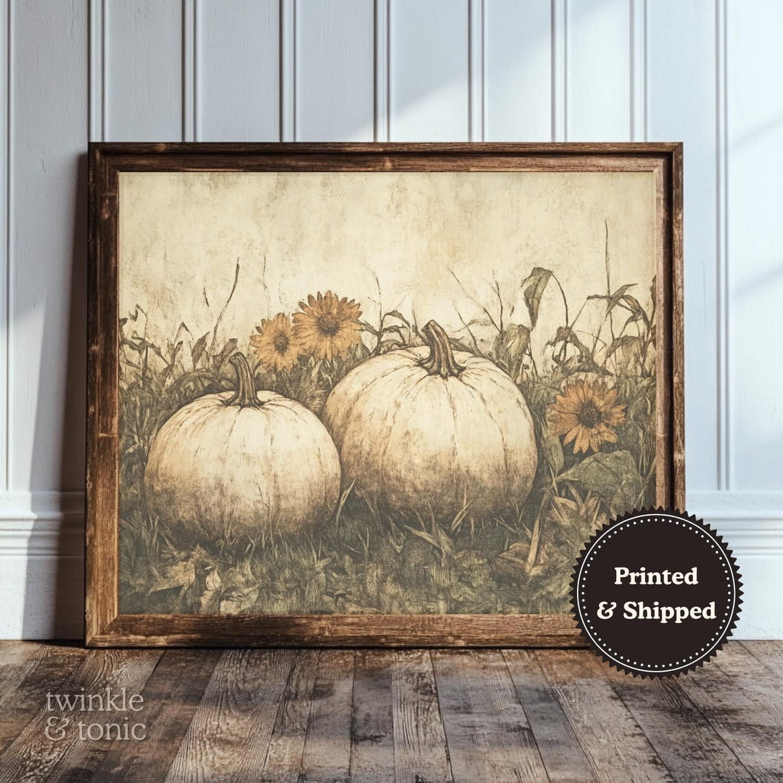 PosterArt Autumn Landscape Art Print Moody Fall Wall Décor Rustic ...