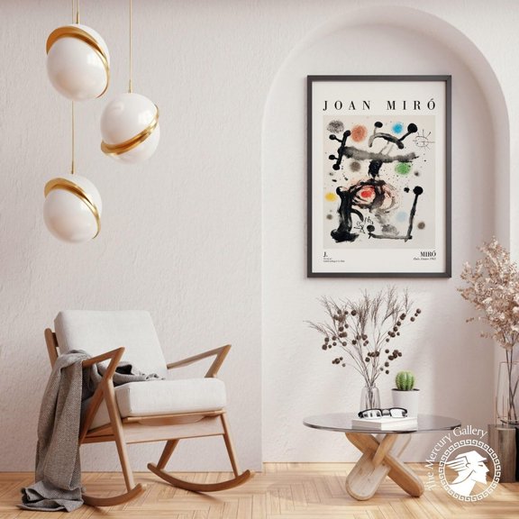 PosterArt Betelgeuse 1965 Poster, Abstract Art Print, Surrealism Wall Poster for Bedroom Decor, 24x36 UNFRAMED