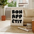 thumbnail image 1 of PosterArt Bon Appétit Poster, Black and White French Kitchen Art, 12x18 UNFRAMED, 1 of 3