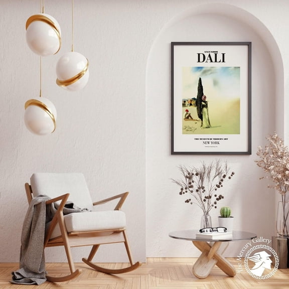 PosterArt Dali Poster, Printemps Nécrophilique 1936, Surrealist Fine Art Print for Living Room, 12x18 UNFRAMED