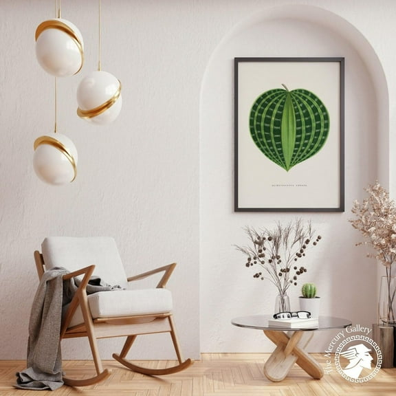 PosterArt Dichorisandra Undata Poster, Benjamin Fawcett Leaf Illustration Wall Art Print, 24x36 UNFRAMED