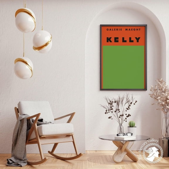 PosterArt Galerie Maeght Exhibition Poster, Keely Abstract Art Print, Home Gallery Wall Decor, 12x18 UNFRAMED