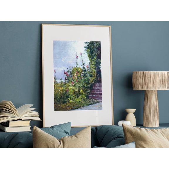 PosterArt Garden Poster By Childe Hassam, Vintage Impressionist Landscape Print For Classic Wall Decor, 24x36 UNFRAMED