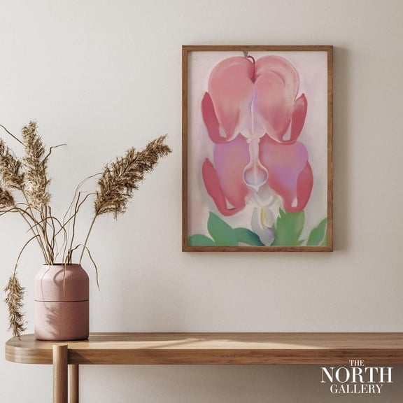 PosterArt Giclée Fine Art Print, Bleeding Heart By Georgia O'Keeffe Poster Fine Art Print, Contemporary Art, Botanical Art, Famous Art, Size 8x12 UNFFRAMED