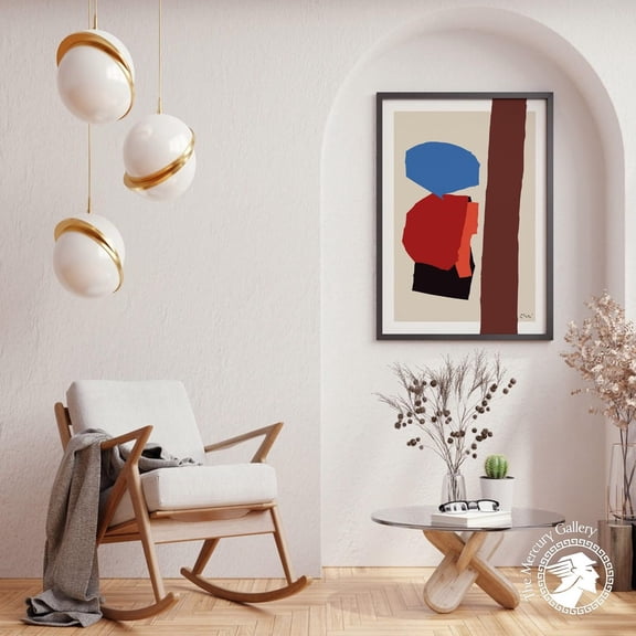 PosterArt Joan Miró Poster, Cut Out Abstract Surreal Art Print, Galerie Berggruen Exhibition Wall Decoration, 24x36 UNFRAMED