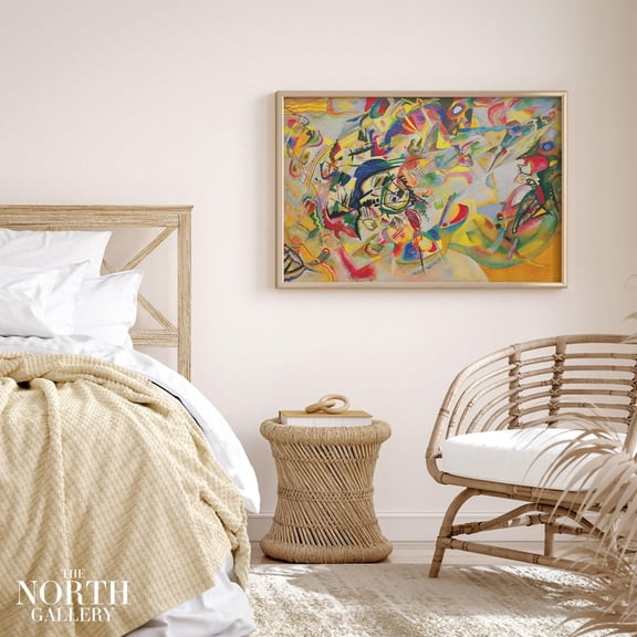 PosterArt Kandinsky Art Print, Gallery Wall Exhibition Poster, Museum Quality Wall Art Decor, Living Room, Size 16x24 UNFFRAMED