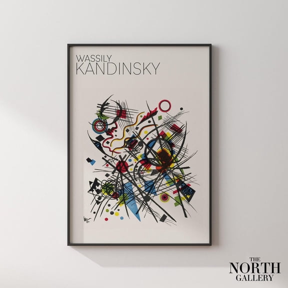 PosterArt Kandinsky Poster Art Print, Modern Art Print, Modernism, Colorful Posters, Wall Decor, Size 16x24 UNFFRAMED