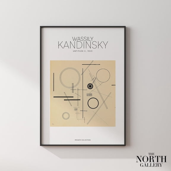 PosterArt Kandinsky Poster Wall Art, Retro Decor, Art Reproduction, Expressionism Art, Kitchen Wall Art, Gift Idea, Size 16x24 UNFFRAMED