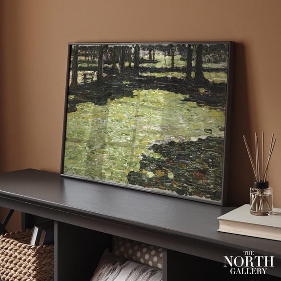 PosterArt Kandinsky Saint-Cloud Park Poster Impressionist Forest Clearing, Nature Landscape, Vintage Art Print for Elegant Wall Decor, Size 8x12 UNFFRAMED