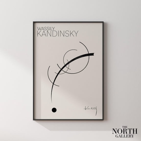 PosterArt Kandinsky Vintage Art Exhibition Remastered Poster, Abstract Wall Art, Expressionism Art, Fine Art Print, Size 24x36 UNFFRAMED