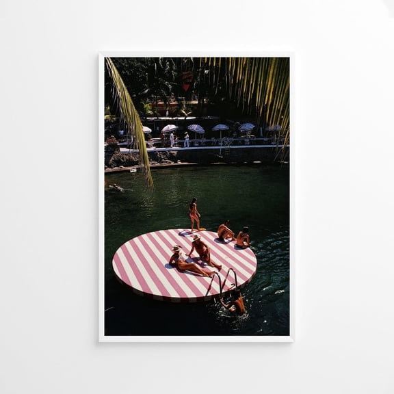 PosterArt La Concha Beach Club Print Poster, Vintage Print, High Society Photo Print, Size 8x12 UNFFRAMED