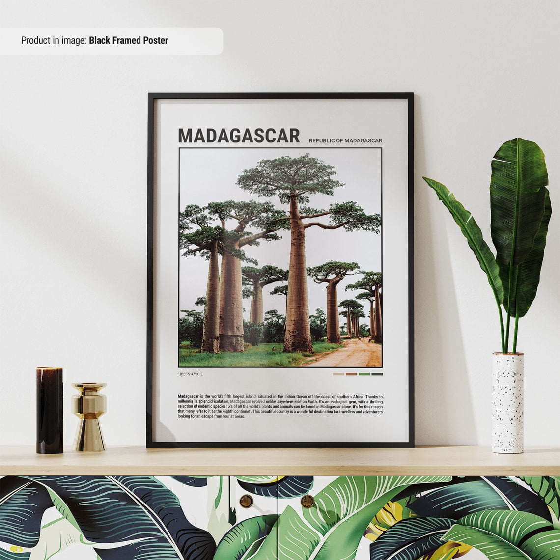 PosterArt Madagascar Poster Travel Poster Travel Wall Art Minimal ...