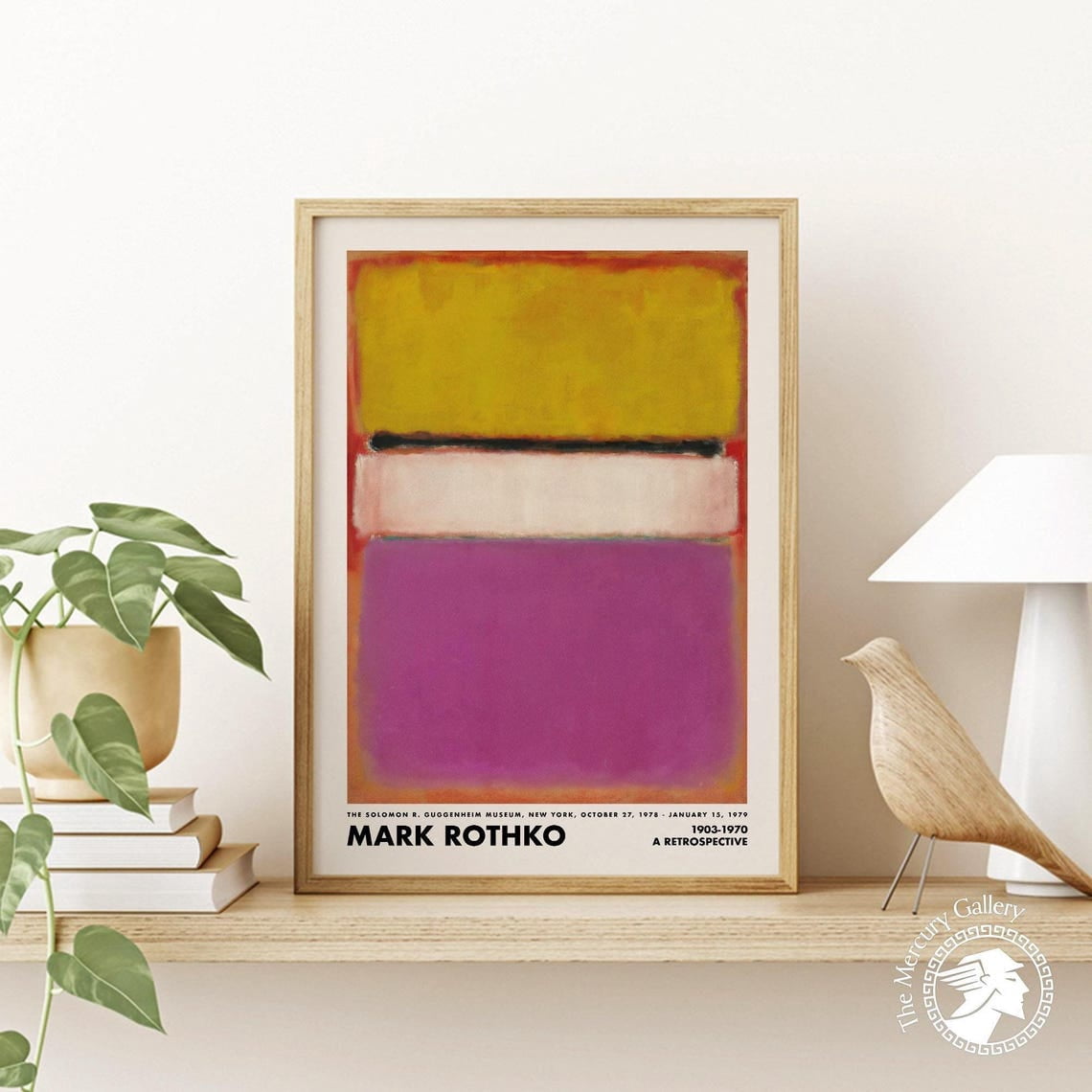 PosterArt Mark Rothko Poster, Abstract Expressionist Retro Art Print ...