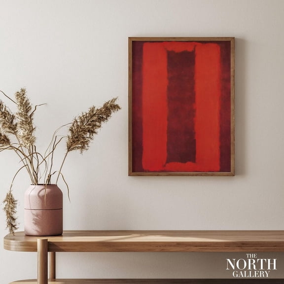 PosterArt Mark Rothko Poster, Red Wall Decor, Abstract Poster, Home Wall Decor, Expressionism, Art Gallery Print, Size 12x18 UNFFRAMED