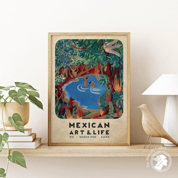 PosterArt Mexican Art Poster, Vintage Magazine Cover Print, Retro Mexico Travel Wall Decoration, 16x24 UNFRAMED