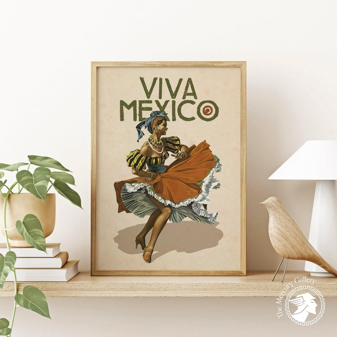 PosterArt Mexican Dance Poster, Latin Folk Art Print, Southwestern Home ...
