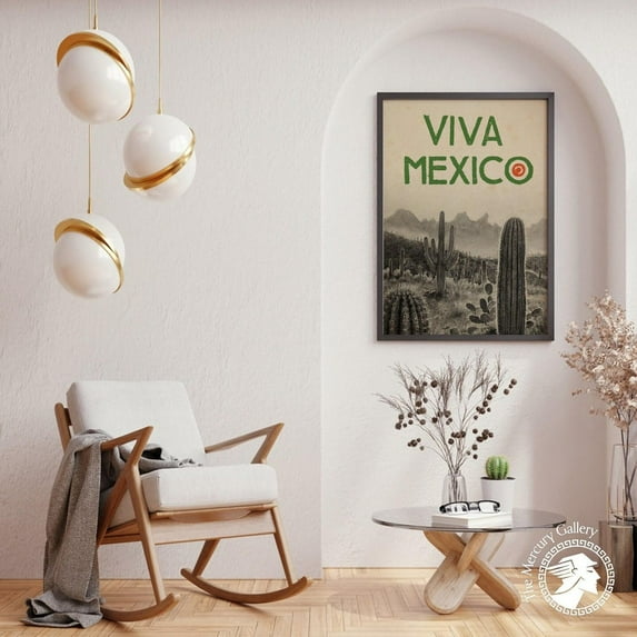 PosterArt Mexico Travel Poster, Vintage Cultural Art Print, Retro Housewarming Wall Decoration, 24x36 UNFRAMED
