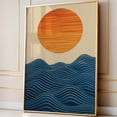 thumbnail image 1 of PosterArt Minimalist Ocean Wave Poster, Modern Abstract Sea Printable, Mid-Century Japanese Coastal Wall Art, 12x18 UNFRAMED, 1 of 3