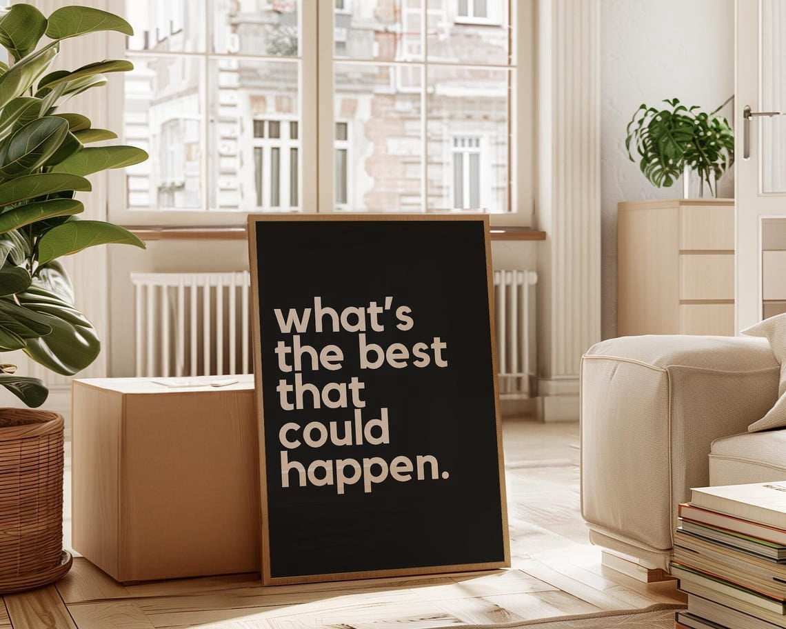 Image showcasing PosterArt Motivational Quote Poster Minimalist Typography Wall Art Home ...