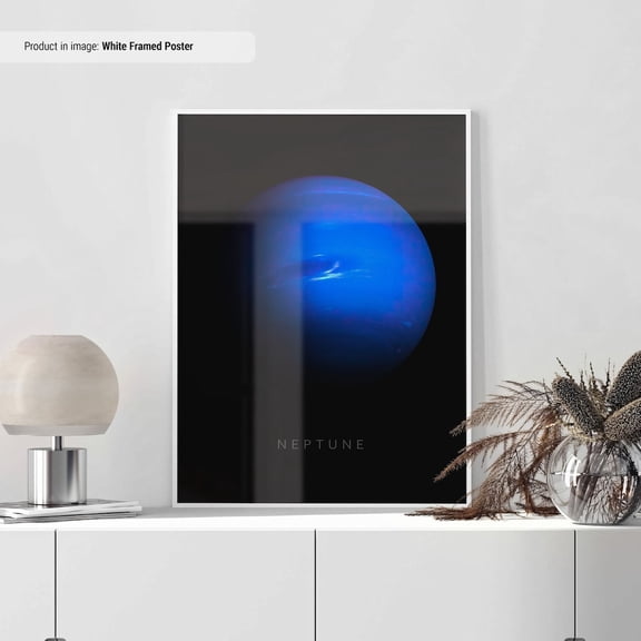 PosterArt Neptune Poster Space Posters Space Wall Art Space Prints Space Decor Outer Space Artwork Neptune Print Neptune From Space, Size 8x12 UNFFRAMED