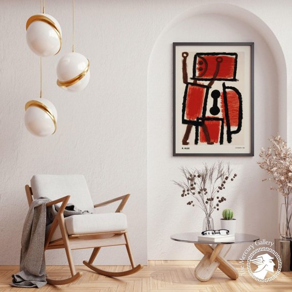 PosterArt Paul Klee Poster, Locksmith 1940 Abstract Art Print, Vintage Exhibition Wall Decoration, 24x36 UNFRAMED