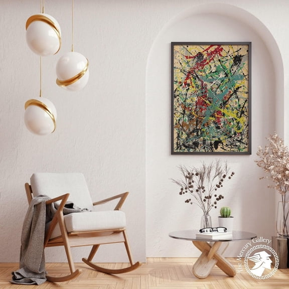 PosterArt Pollock Poster, Jackson Pollock Abstract Art Print, Modern Wall Decor for Home, 24x36 UNFRAMED