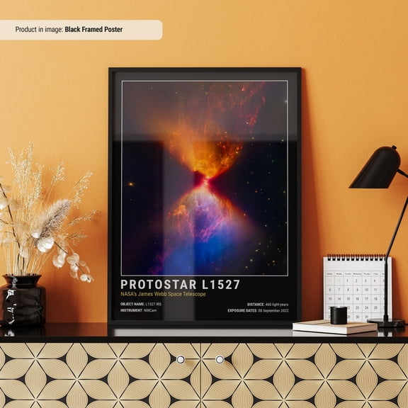 PosterArt Protostar L1527 Poster Space Posters James Webb Poster Space Wall Art Space Prints Space Decor Dark Style, Size 8x12 UNFFRAMED