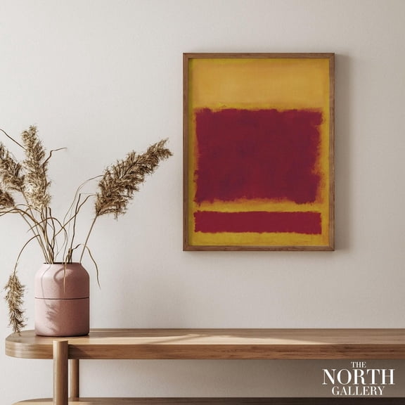 PosterArt Rothko Exhibition Poster, Museum Exbition, Contemporary Wall Decor, Museum Wall Art, Size 8x12 UNFFRAMED