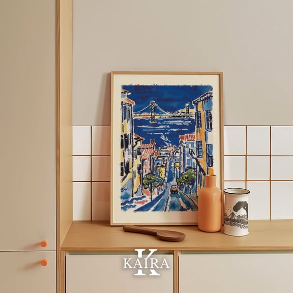 PosterArt San Francisco Art Print Poster Cityscape Poster, Size 8x12 UNFFRAMED