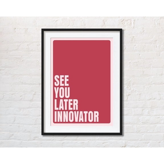 PosterArt See You Later Innovator Song Lyrics Poster Britpop Music Wall Art Décor for Indie Room Decoration, 8x12 UNFRAMED