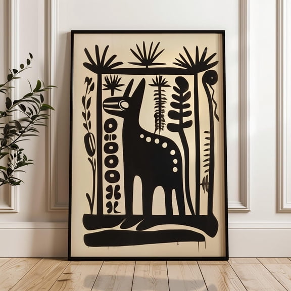 PosterArt Traditional Mexican Poster, Folk Art Ethnic Wall Art Print, Vintage Cultural Home Decor, 8x12 UNFRAMED