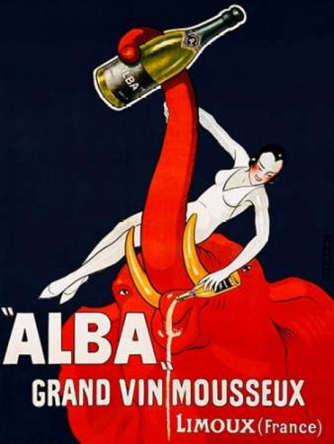 Posterazzi ‚ÄúAlba‚Äù Grand Vin Mousseux ca 1928 Canvas Art - Andre (22 x 28)
