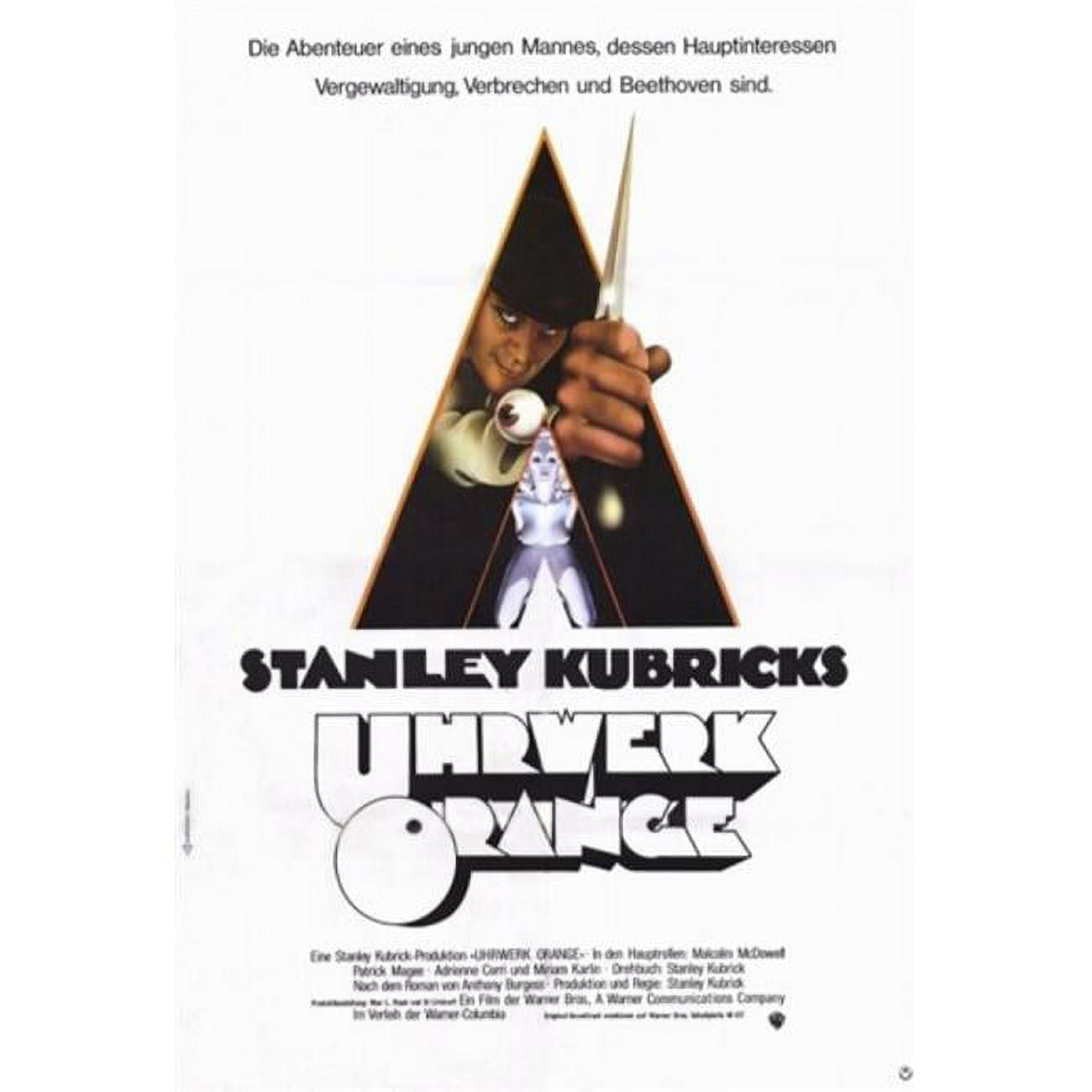 A Clockwork retailer Orange Movie Poster Alternate One Sheet (11” X 17”) reproduction