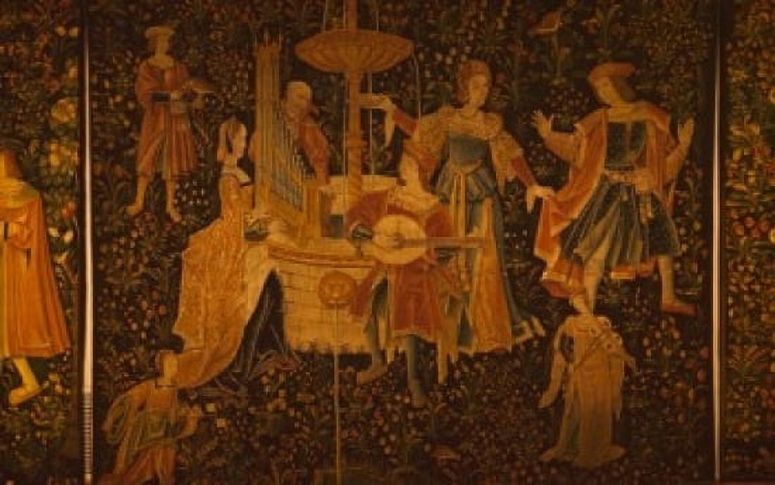 Posterazzi A French Court Scene tapestry Canvas Art - (24 x 36)