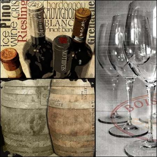 Posterazzi A Glass of Wine II Canvas Art - Lisa Wolk (24 x 24)