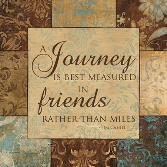 Posterazzi A JOURNEY IS MEASURED Canvas Art - Artique Studio (24 x 24)