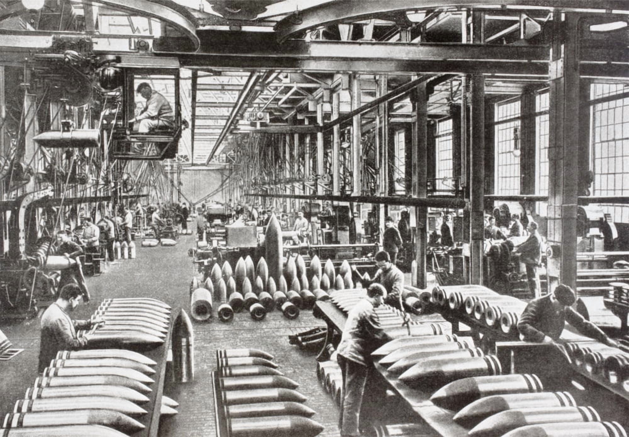 Posterazzi A Krupp Factory In Germany Producing Shells During The First World War From La Esfera 1914 Canvas Art - Ken Welsh Design Pics (34 x 22)