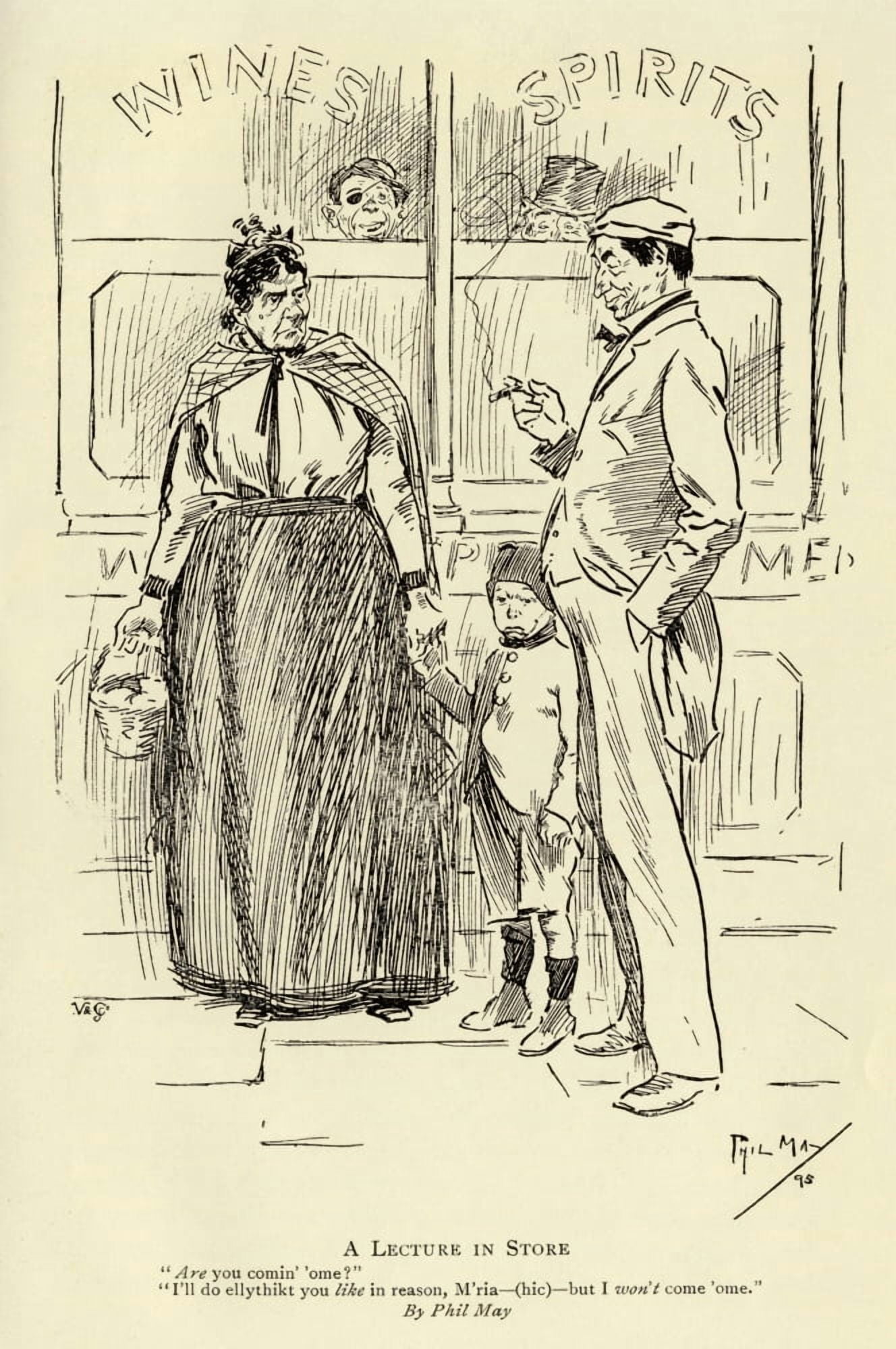 Posterazzi A Lecture In Store By Phil May 1864 To 1903 English Caricaturist Canvas Art - Ken Welsh Design Pics (22 x 34)