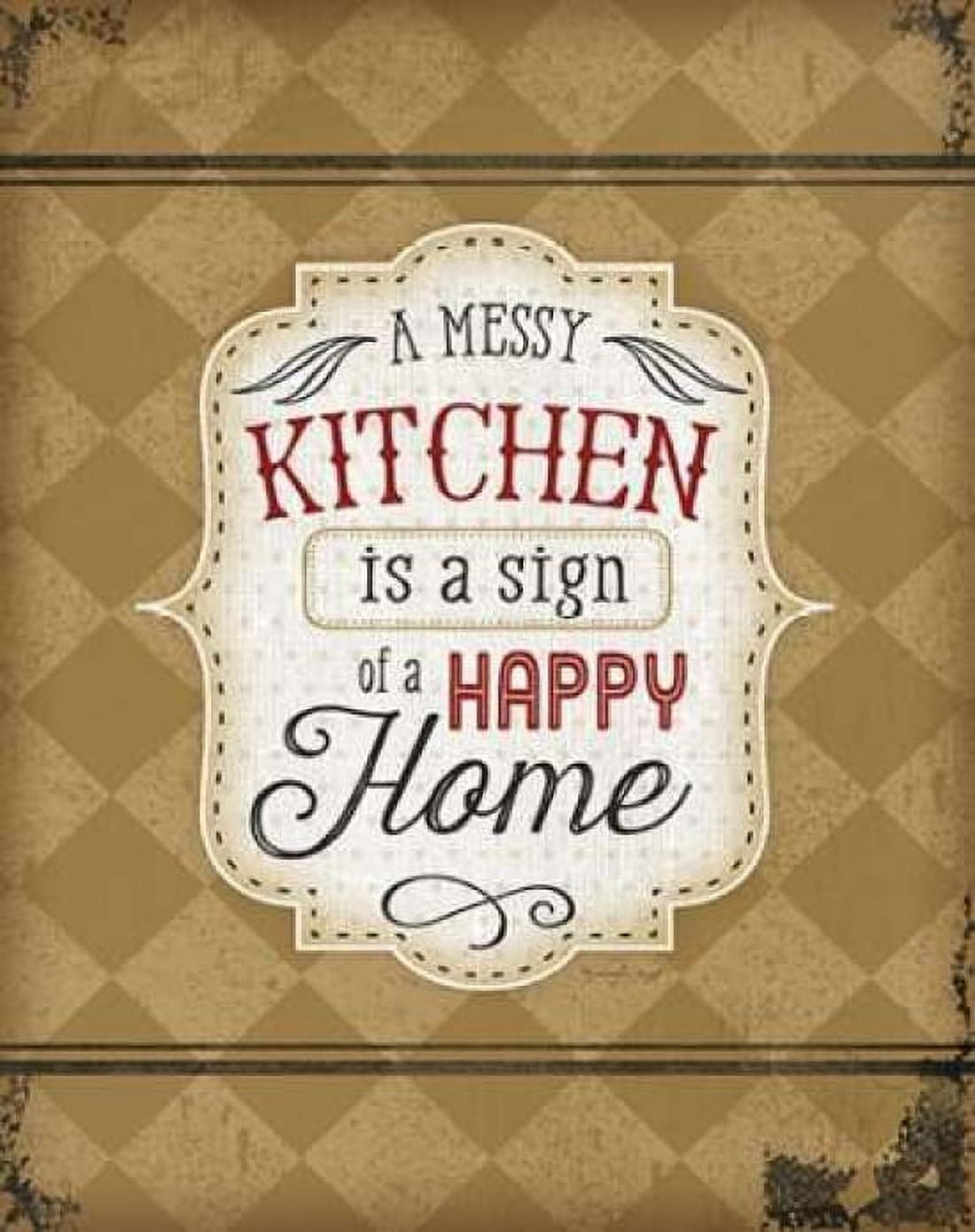 Posterazzi A Messy Kitchen Canvas Art - Jennifer Pugh (22 x 28)