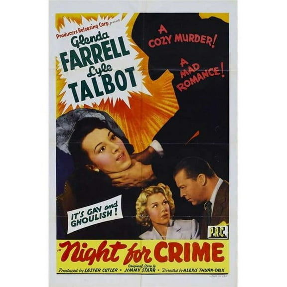 Posterazzi  A Night for Crime Movie Poster - 27 x 40 in.