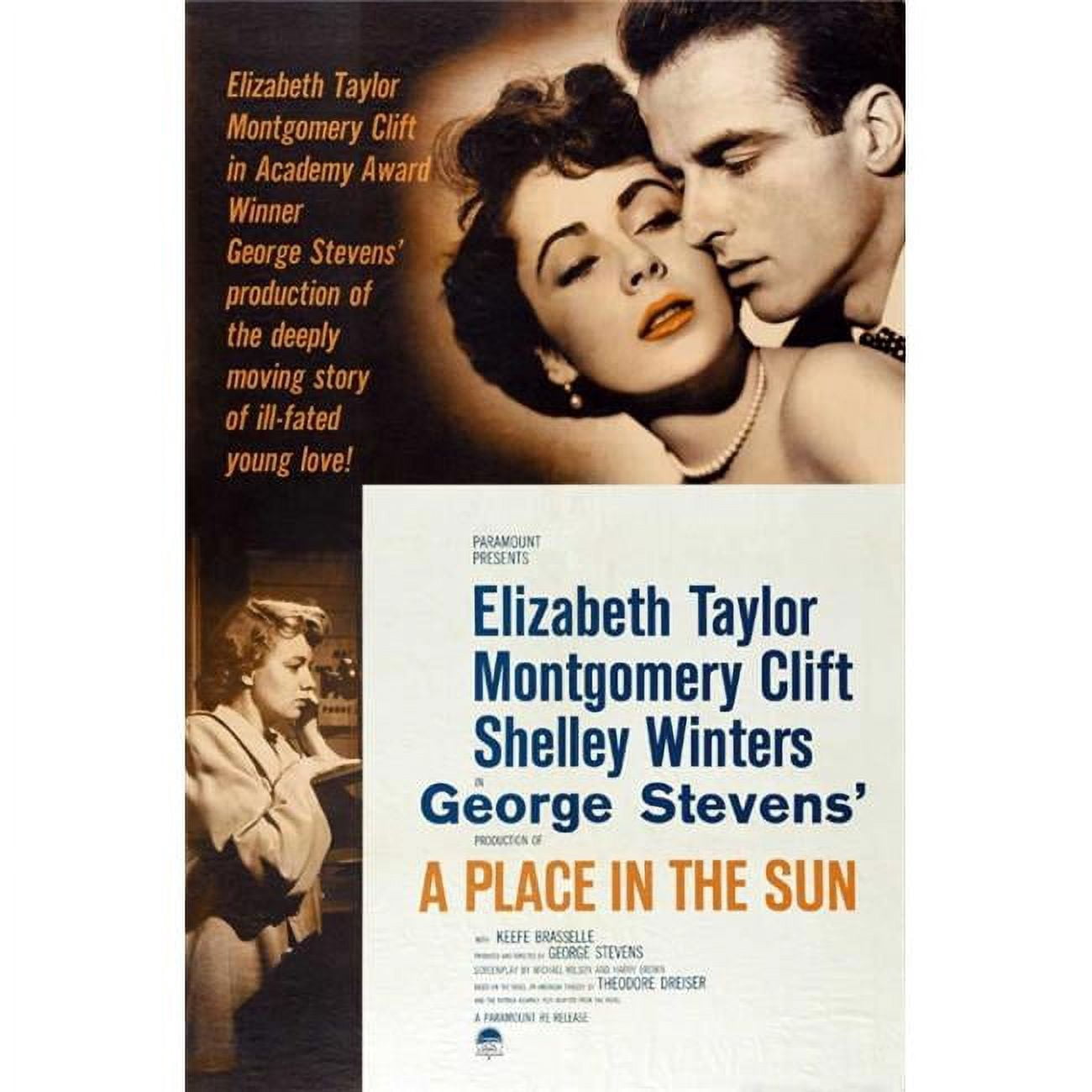 Posterazzi A Place in the Sun Movie Poster - 27 x 40 in. - Walmart.com