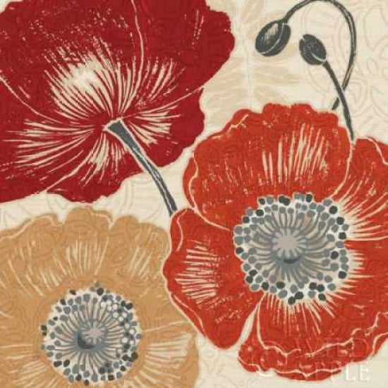 Posterazzi A Poppys Touch II Canvas Art - Daphne Brissonnet (24 x 24)
