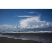 Posterazzi  A Rain Shower Passes Near The Beach - Seaside Oregon United States of America Poster Print - 19 x 12 in.