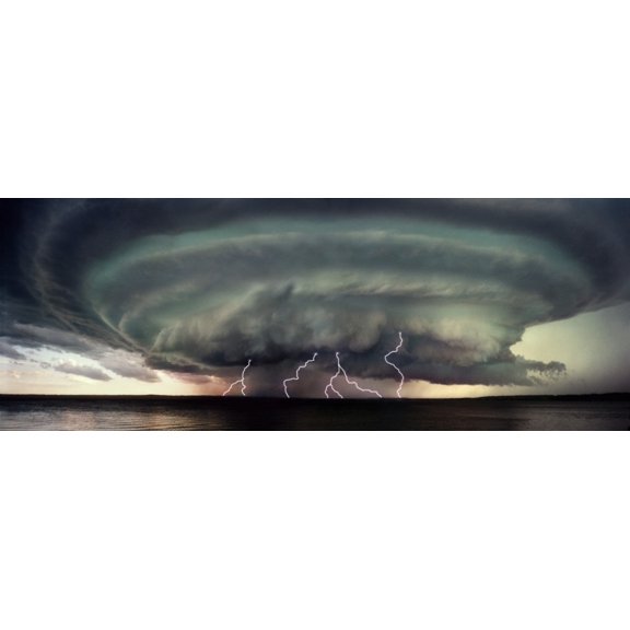 Posterazzi A Severe Storm Canvas Art - Don Hammond Design Pics (44 x 15)