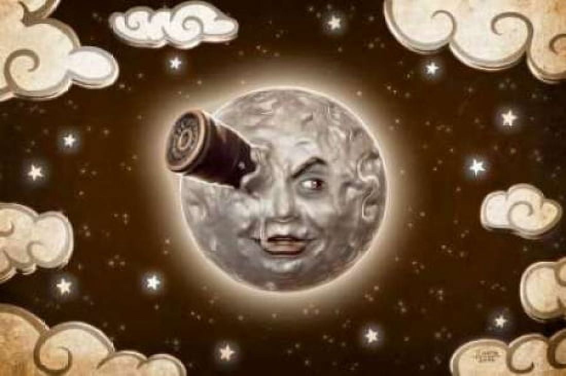 Posterazzi A Trip to the Moon-Sepia Canvas Art - Jose Luis Martin (24 x 36)