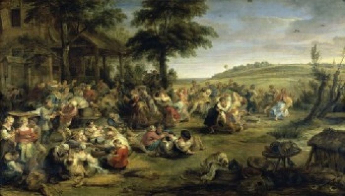 Posterazzi A Village Wedding 1640 Peter Paul Rubens (1577-1640Flemish) Musee du Louvre Paris France Canvas Art - Peter Paul Rubens (24 x 36)