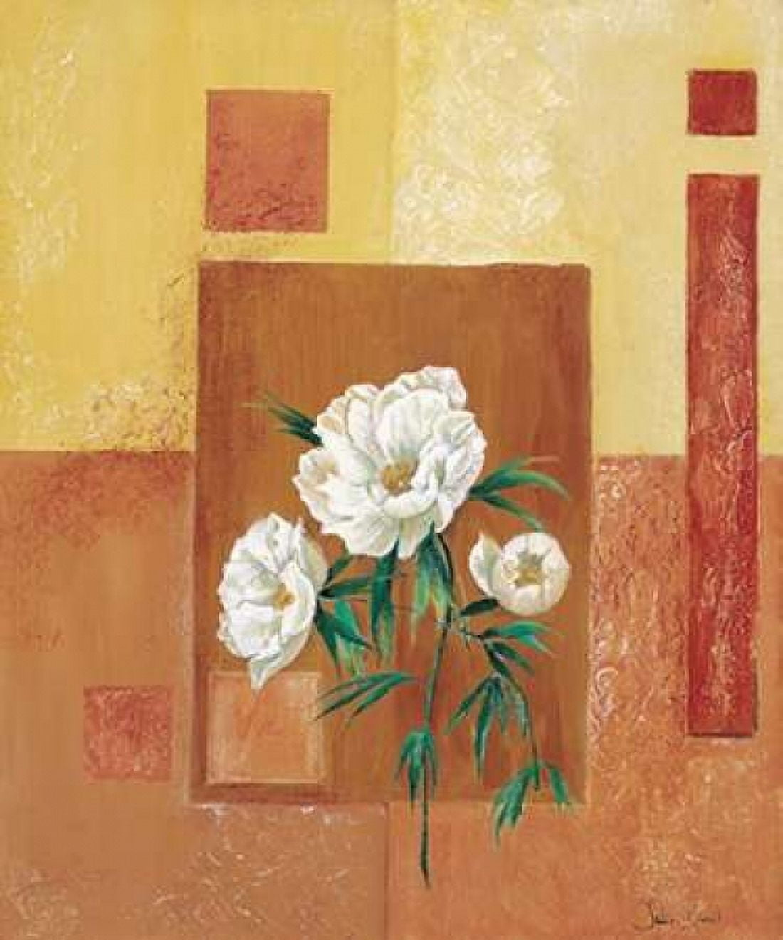 Posterazzi A patchwork rose II Canvas Art - Julia Bonet (20 x 24)