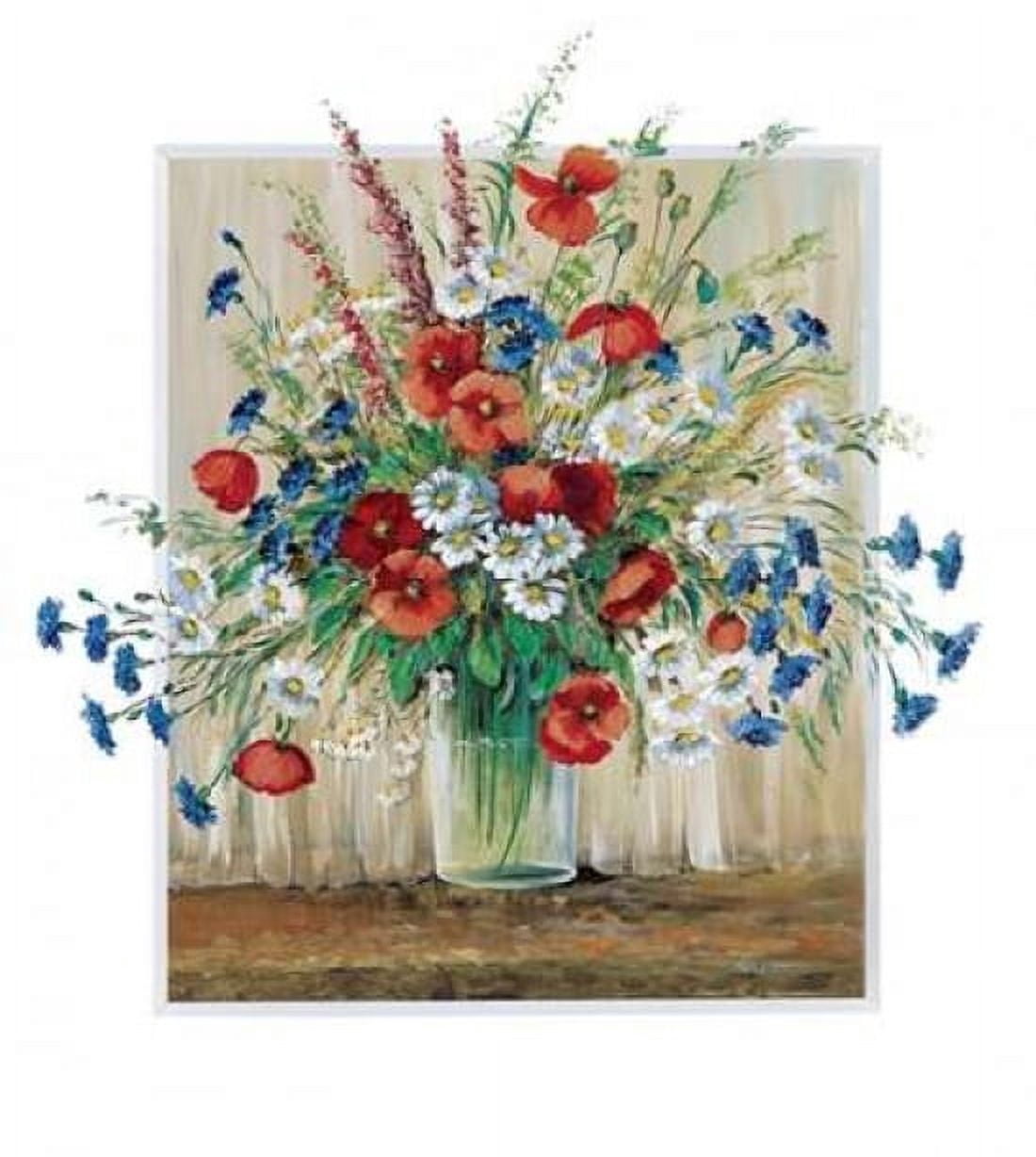 Posterazzi A vase with poppies Canvas Art - Katharina Schottler (24 x 24)