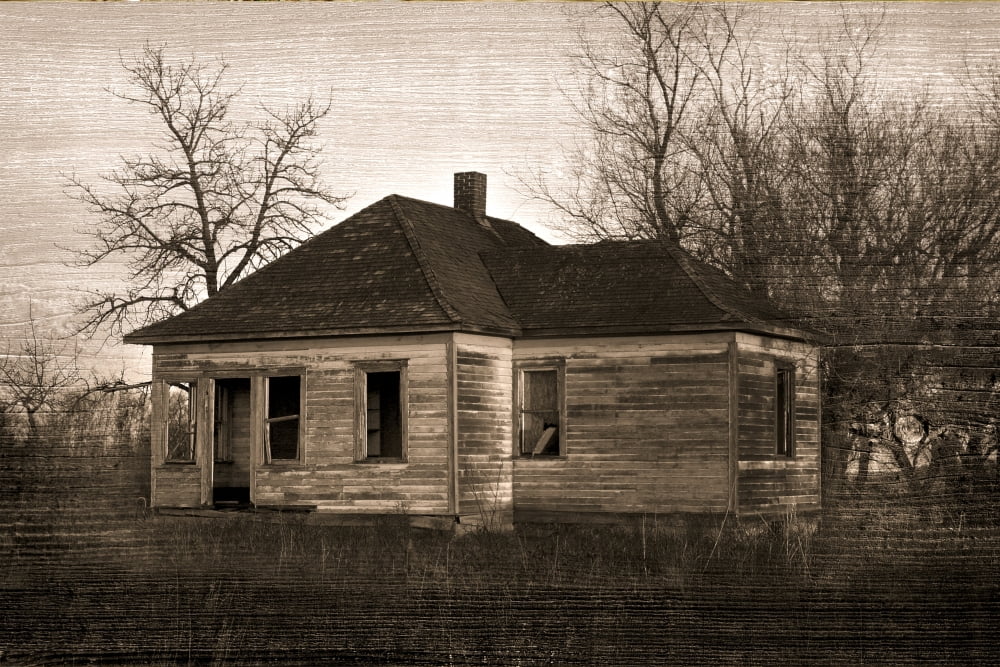 Posterazzi Abandoned Farm House Canvas Art - Richard Wear Design Pics (34 x 22)