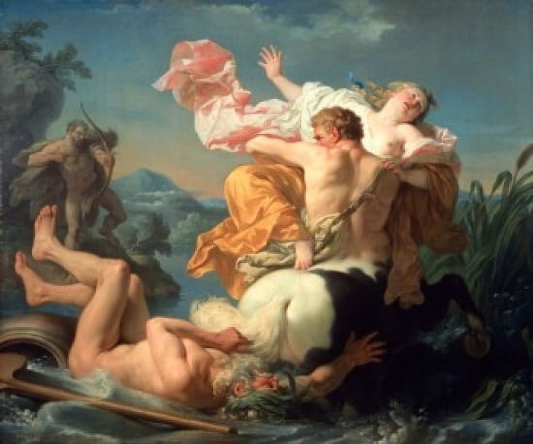 Posterazzi Abduction of Deianeira Louis Jean Francois Lagrenee (1725-1805French) Musee du Louvre Paris Canvas Art - Louis Jean Francois Lagrenee (24 x 36)
